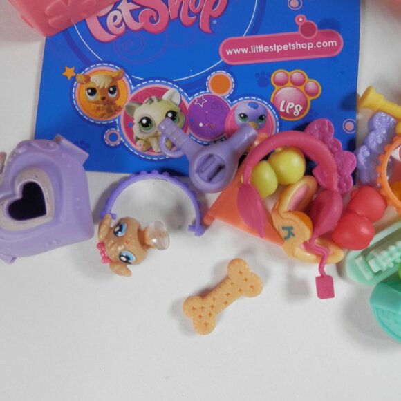 Littlest Pet Shop Accessory Small Lot Sandbox Treats  Bowls LPS MIni Cat Diner - Picture 2 of 7